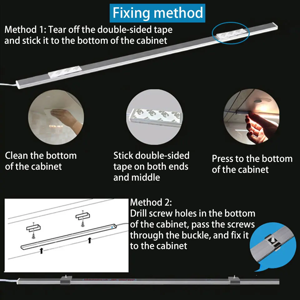 2 шт. светодиодный движения Сенсор лампы 12V инфракрасный индукционный шкаф