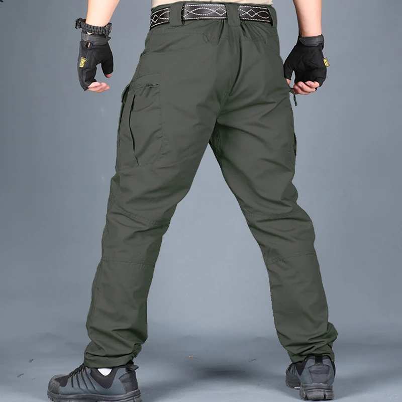 Брюки карго мужские уличные военные повседневные Джоггеры со множеством