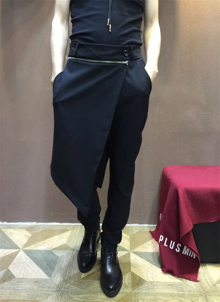 27-46 2021 NEW Men's Clothing Original Niche Design  Individual Removable Skirt Harem Pants Plus Size Costumes