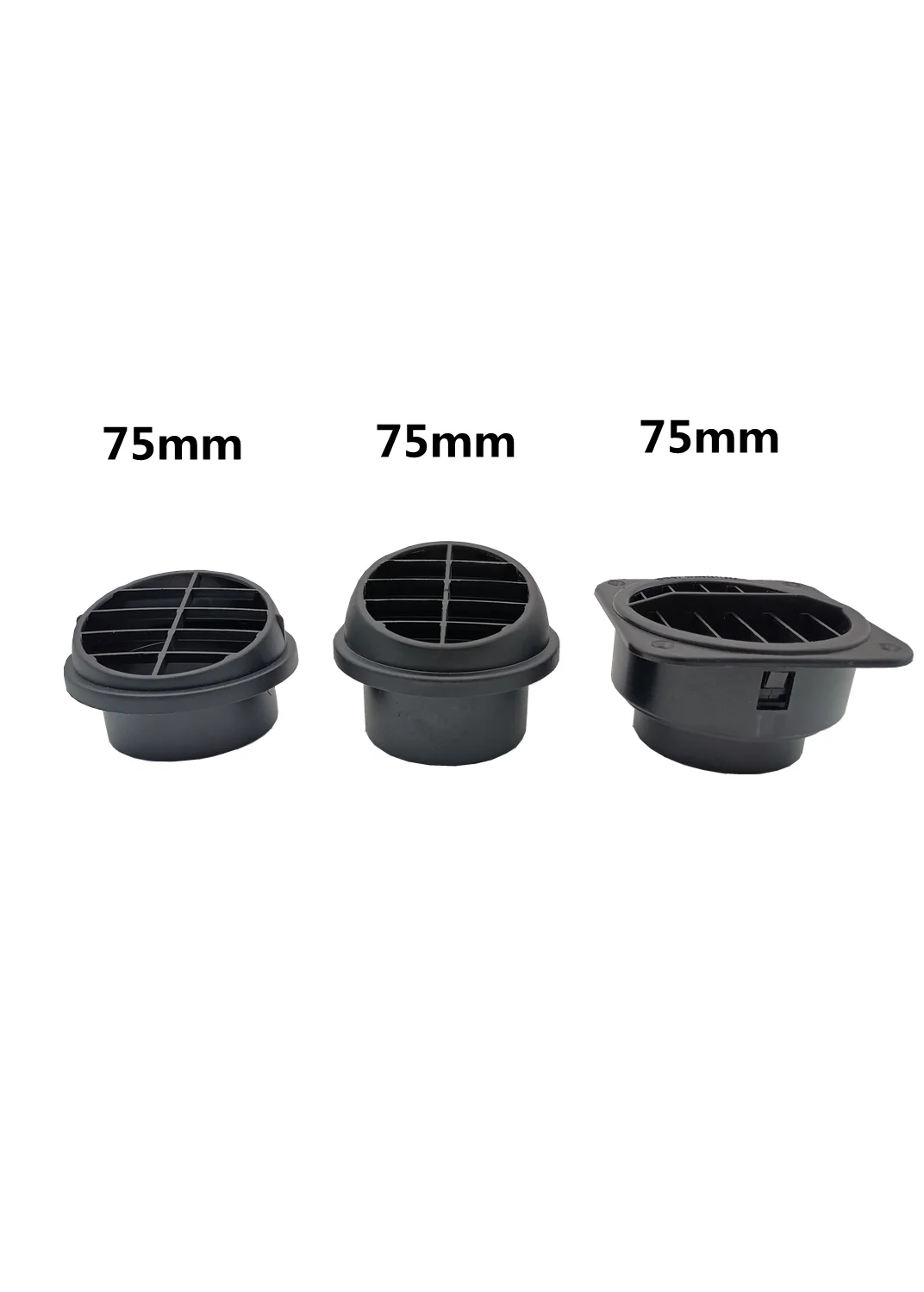 

75mm Diesel Parking Heater Ducting Pipe Air Vent Outlet Rotatable For Eberspacher Webasto For Parking Heater Ventilation Pipe