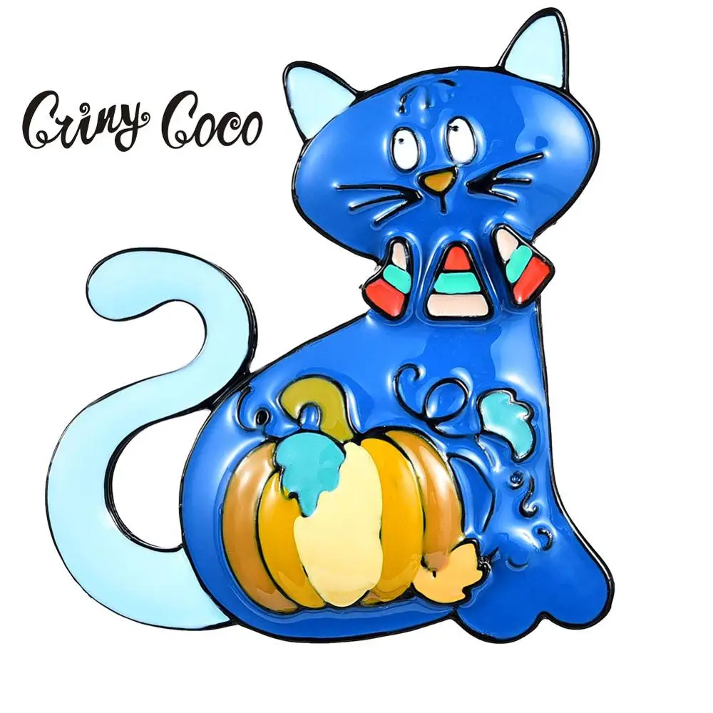 Cringe Coco 2019 Новое поступление милая и романтичная брошь синяя эмалированная