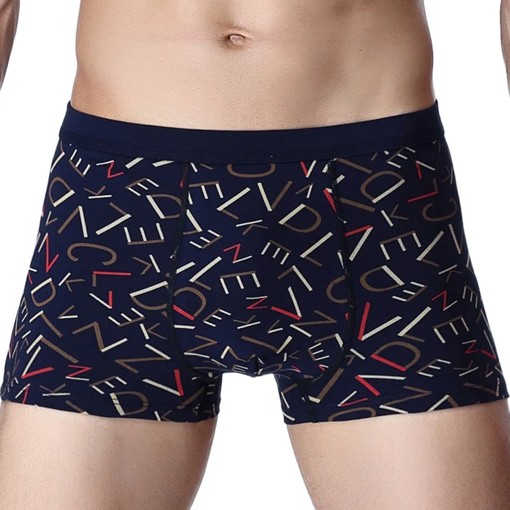 

Cotton Men Underwear U-Convex Seamless Comfortable Printed Boxer Briefs