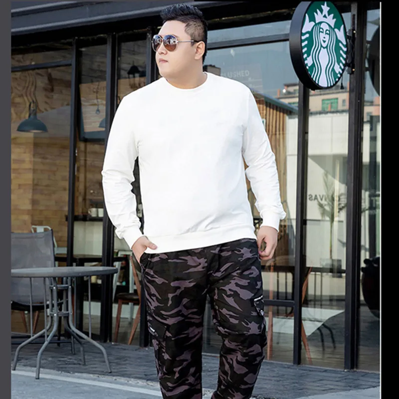 Мужская Осенняя Толстовка с длинным рукавом размеры до 9XL | одежда