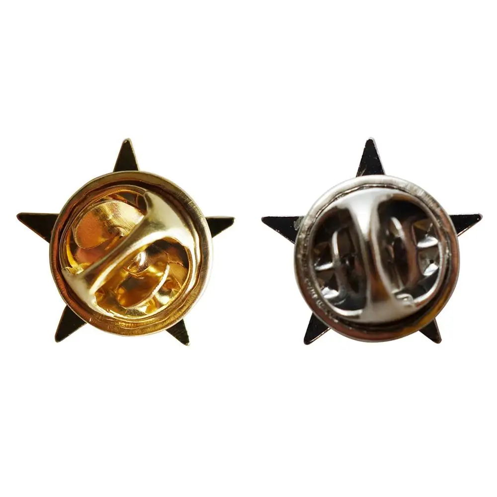 Синяя цветная эмалированная брошь в форме звезды на лацкан заколка-значок для