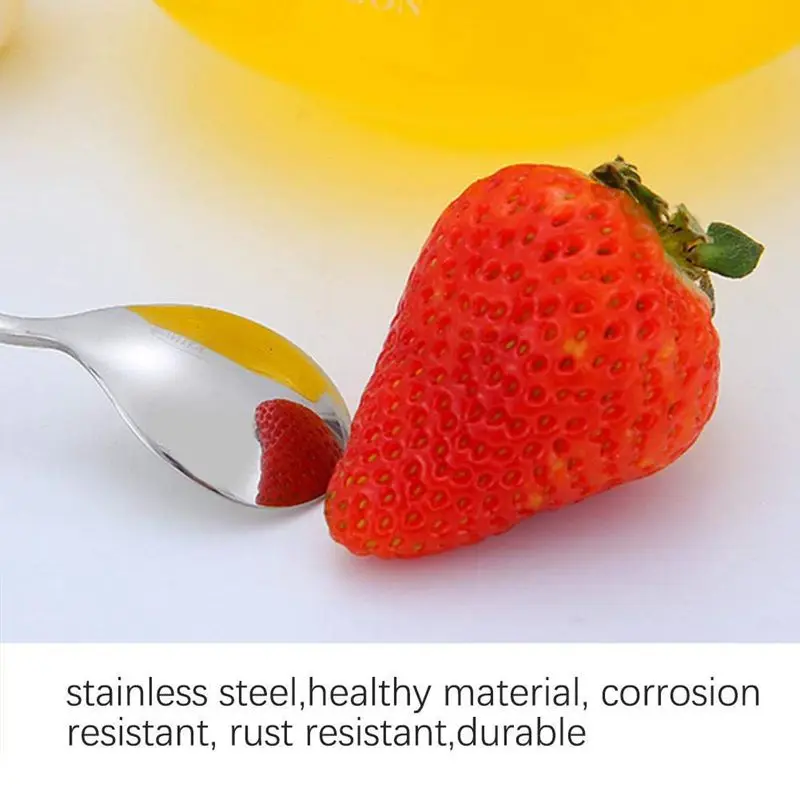 5 Pcs Stainless Steel Spoon Coffee Note Shape Music Theme Tea Stirring Small Ice Cream Dessert Scoop Creative Flatware | Дом и сад