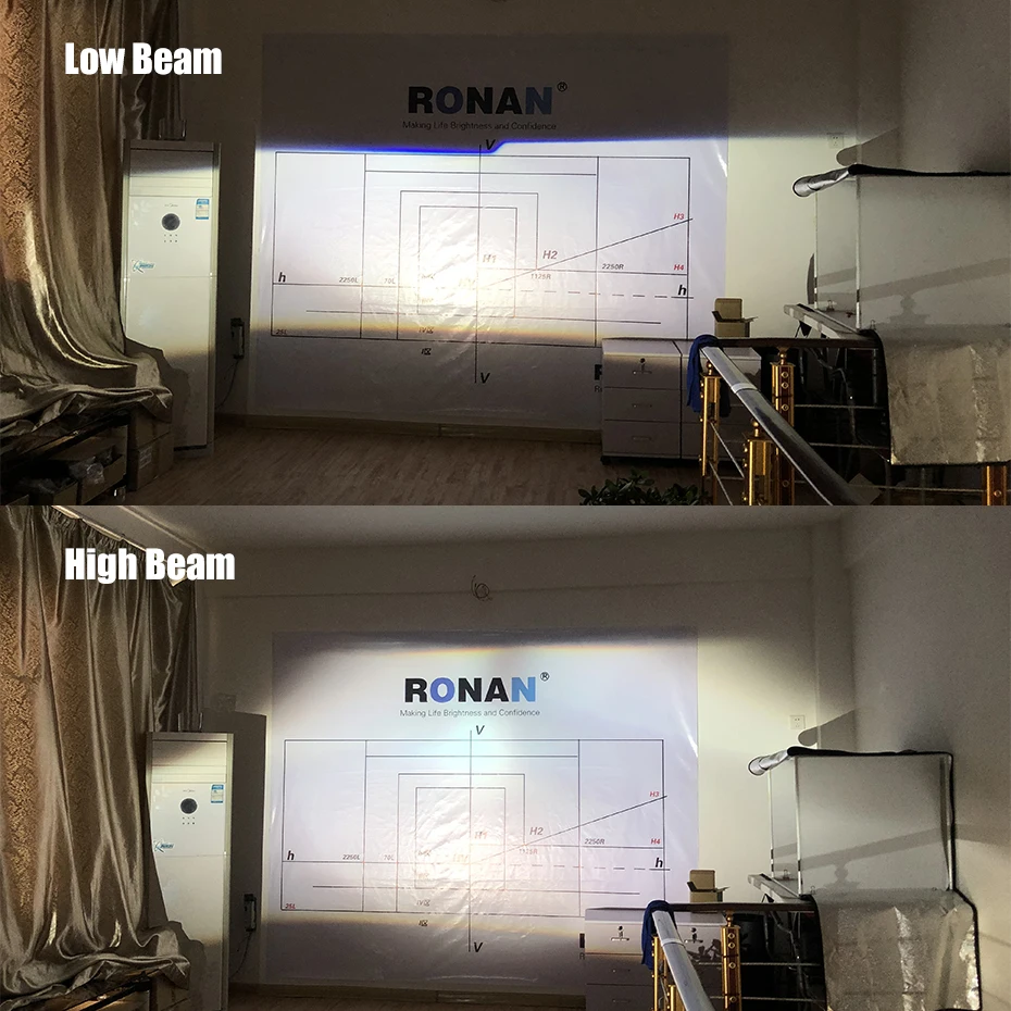 

Ronan 2pcs LHD 2.5 inch Bi-xenon Ver 9.5 Car Headlight Projector Lens for H1 H4 H7 Socket Car Retrofit Upgrade