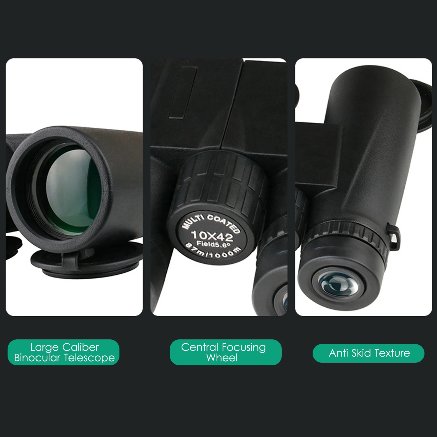 

Beileshi 10X Binocular Telescope 10*42 High Resolution Telescopes Focusing Binoculars High Definition Binocular for Hunting