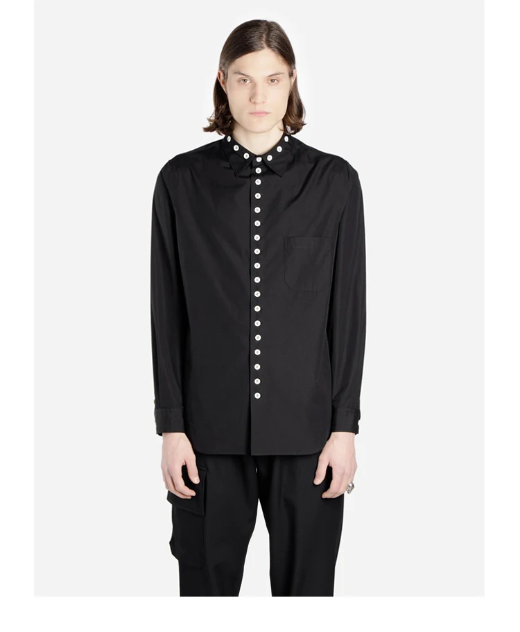 Новинка лета 2020 Мужская модная индивидуализированная рубашка большого размера с