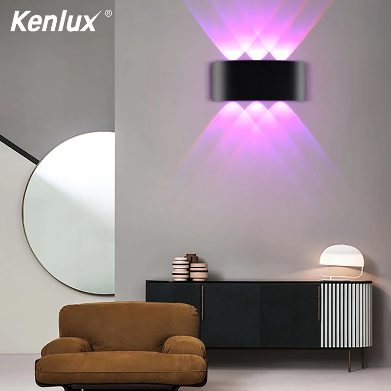 Автоматический RGB светодиодный настенный светильник со спиральным эффектом