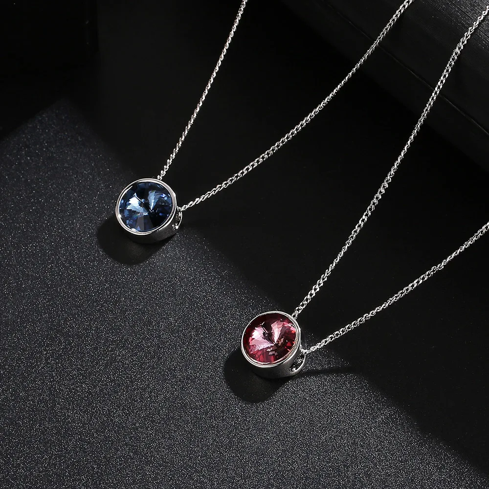 Оригинальные кристаллы Сваровски мини круглые бусины подвеска ожерелья модные