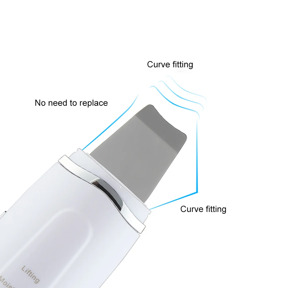 Ультразвуковой скраб для кожи лица очиститель пилинг Вибрация Удаление угрей