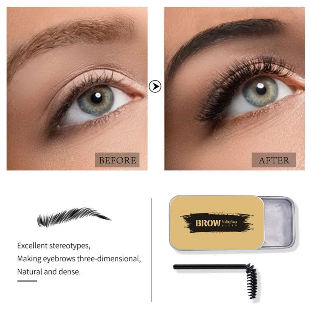 

Long Lasting Eyebrow Cream Natural Wild Brows Wax Waterproof Brows Tattoo Eyebrow Makeup Tint Gel Kit Soap Dye Pen Enhancer S9N7