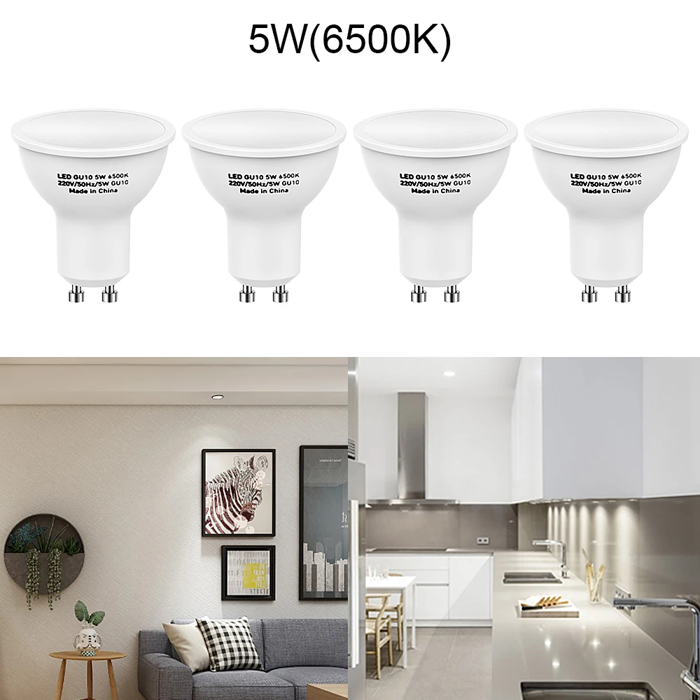 

​1/4/10pcs LED Bulb MR16 GU10 Lampada Led 5W 220V-240V 120 degree Bombillas LED Lamp Spotlight Lampara LED Spot Light