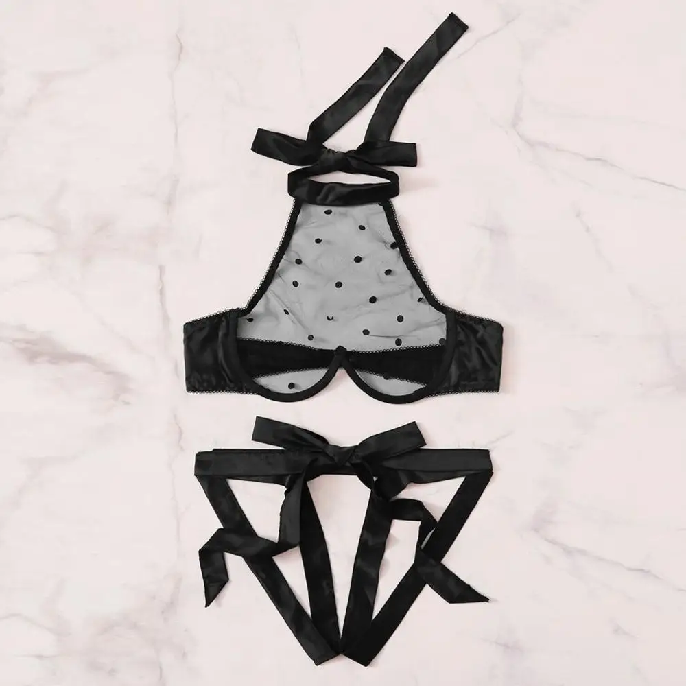 Сексуальный женский кружевной комплект нижнего белья модные однотонные