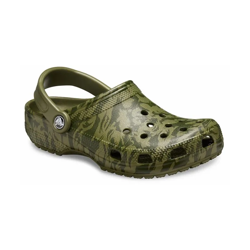 CROCS Classic Printed Camo Clog UNISEX|Пляжные и уличные сандалии| |