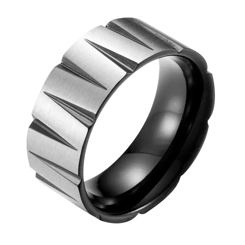 Красочное кольцо на палец личность в форме конуса прочная креативная титановая