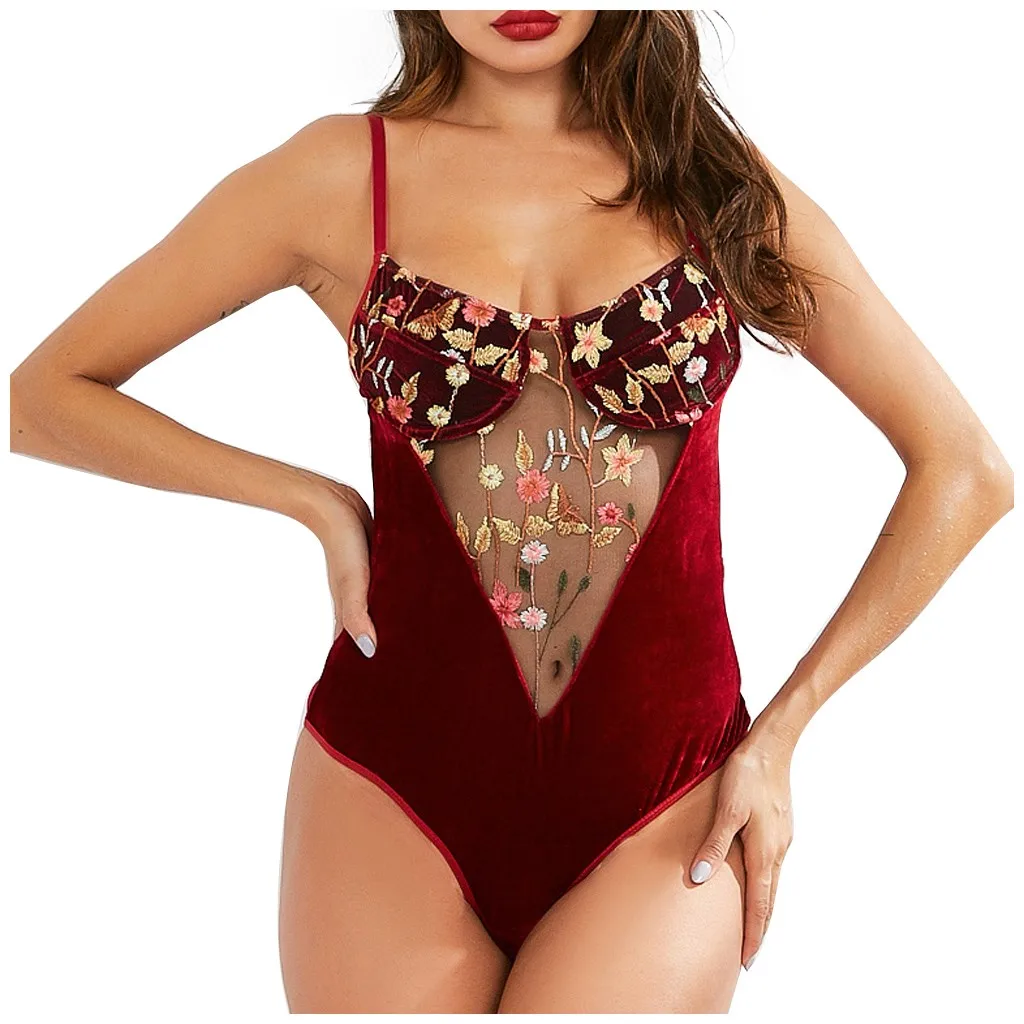 Пикантное нижнее белье из чистого кружева пижама беспроводная Пижама женская