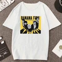 japanese banana fish t shirt men new style manga hot sale anime shirt cartoon pattern tops summer cotton streetwear unisex tee