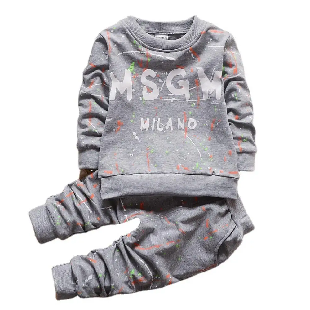 Autumn Winter Children Clothing Boy Girl Keep Warm Long Sleeve Sweaters+Pants Fashion Kids Clothes Sports Suit For Boys | Детская одежда