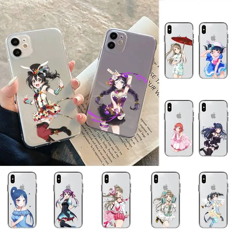 

LoveLive! School idol project Phone Case for iPhone 13 11 12 pro XS MAX 8 7 6 6S Plus X 5S SE 2020 XR case