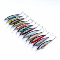 1pcslot fishing lure 3d eyes floating minnow aritificial laser wobblers 11cm 13 4g crankbait hard plastic fishing tackle pesca