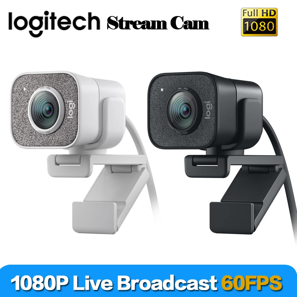 

Original Logitech Webcam 1080P StreamCam 60fps Streaming Web Camera with USB-C and Buillt in Microphone Web Cam