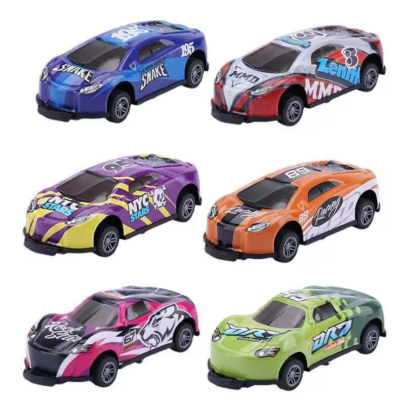 

6 Pcs Stunt Toy Car Creativity Mini Car Models Pull Back Vehicles Small Game Prizes for Children Kids Boys New