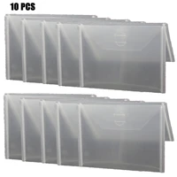 10pcs resealable storage case for cutting dies stencil album stamp crafts clear plastic seal bags 18x13cm