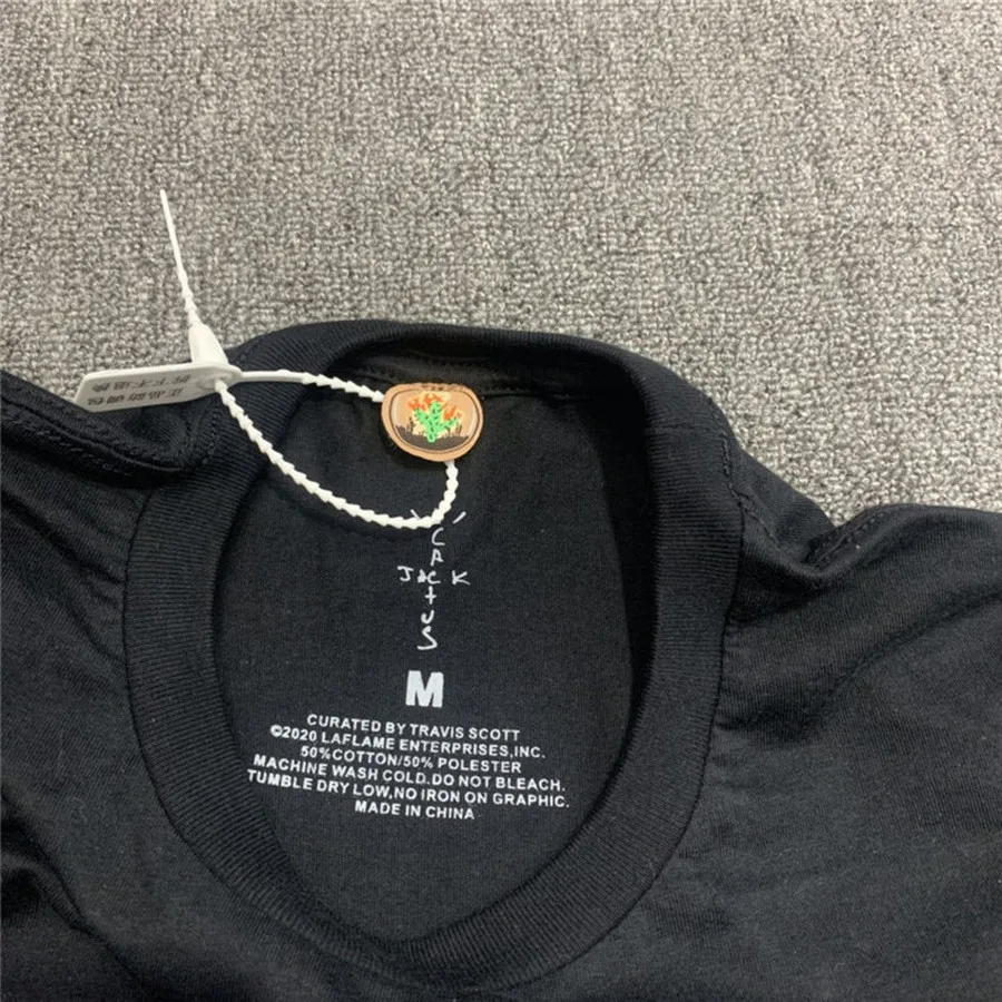 

Long Sleeve Travis Scott Cactus Jack Corrupted T-shirts Men Women Top Tees harajuku clothing