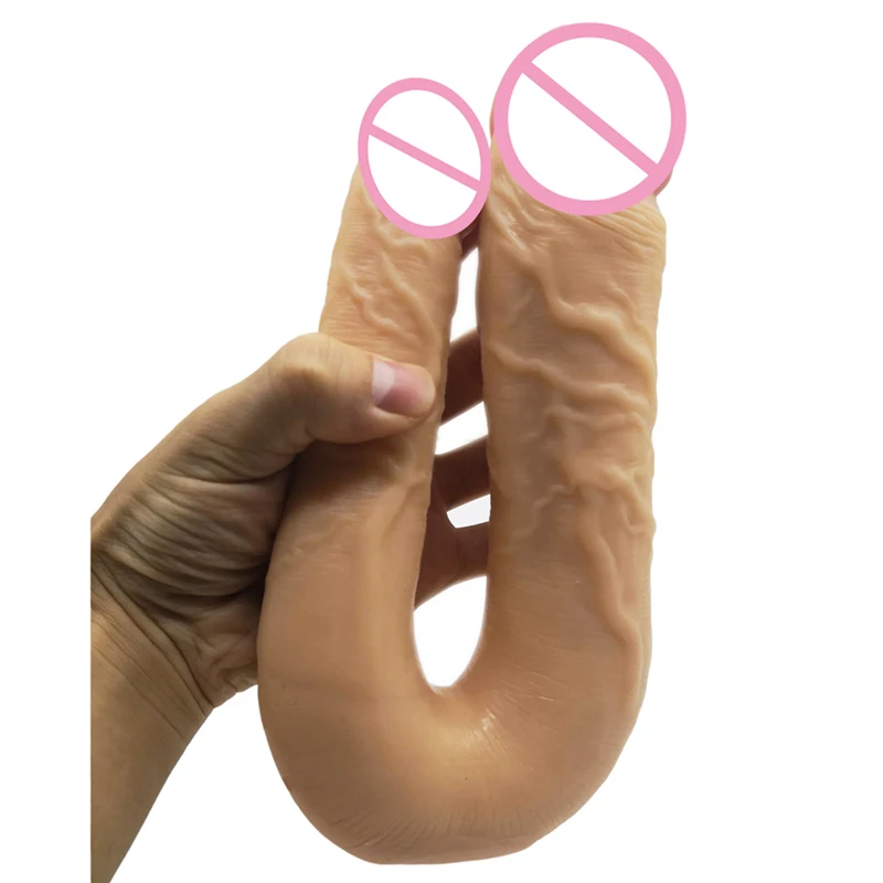 Double Ended Dildo Lesbian Sex Toys For Women Dong Gode Gay Long Huge Realistic Penis Dildos Glans | Красота и здоровье