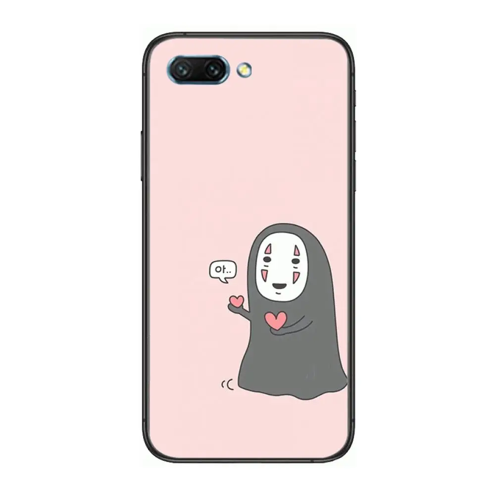 

Anime Spirited Away case clear Phone Case For Huawei Honor 10 9 8 7 N Pro Lite A C RU Black Etui Coque Hoesjes comic fashion
