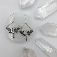 handmade luna moths earrings hypoallergenic goth jewelry earrings