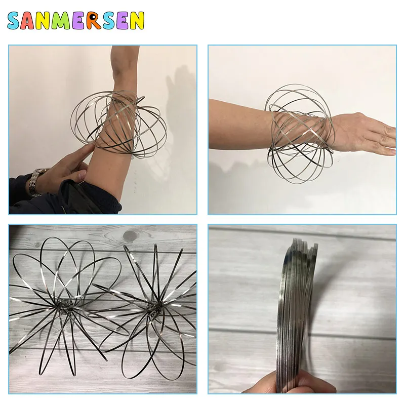 Браслет из нержавеющей стали с жидкостью волшебная игрушка интересный