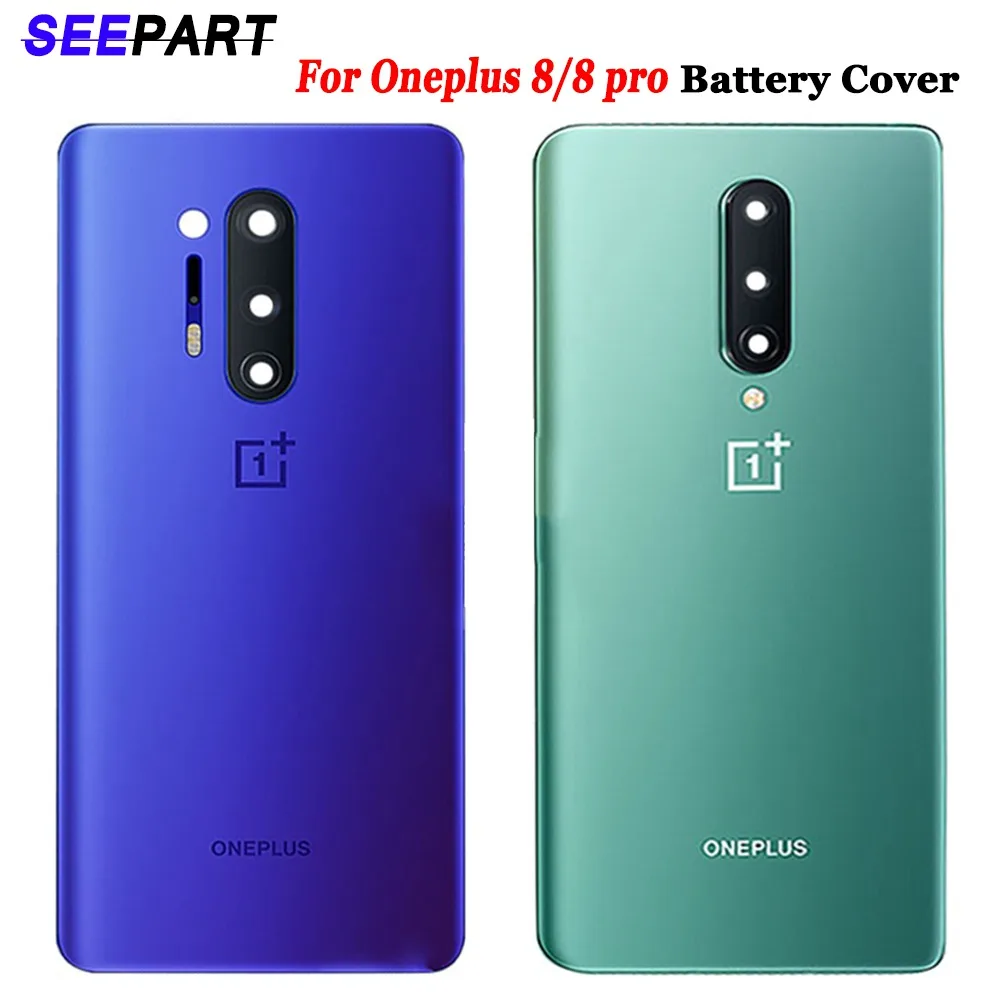 Оригинальное стекло для OnePlus 8 Pro задняя крышка батарейного отсека заднее Oneplus