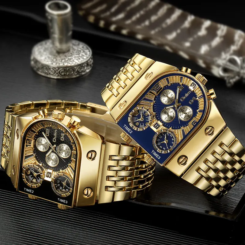 

Military Gold Blue Watch Fashion Mens Watches Top Brand Luxury WristWatch Quartz Clock Sport Watches Relogio Masculino 2021 New