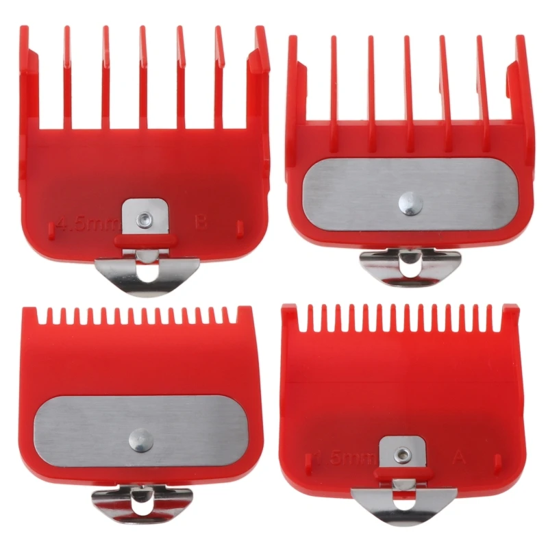 

2pcs 1.5mm 4.5mm Barber Shop Styling Guide Comb Set Hair Trimmer Attachment Hairdresser Clipper Cutting Limit Combs