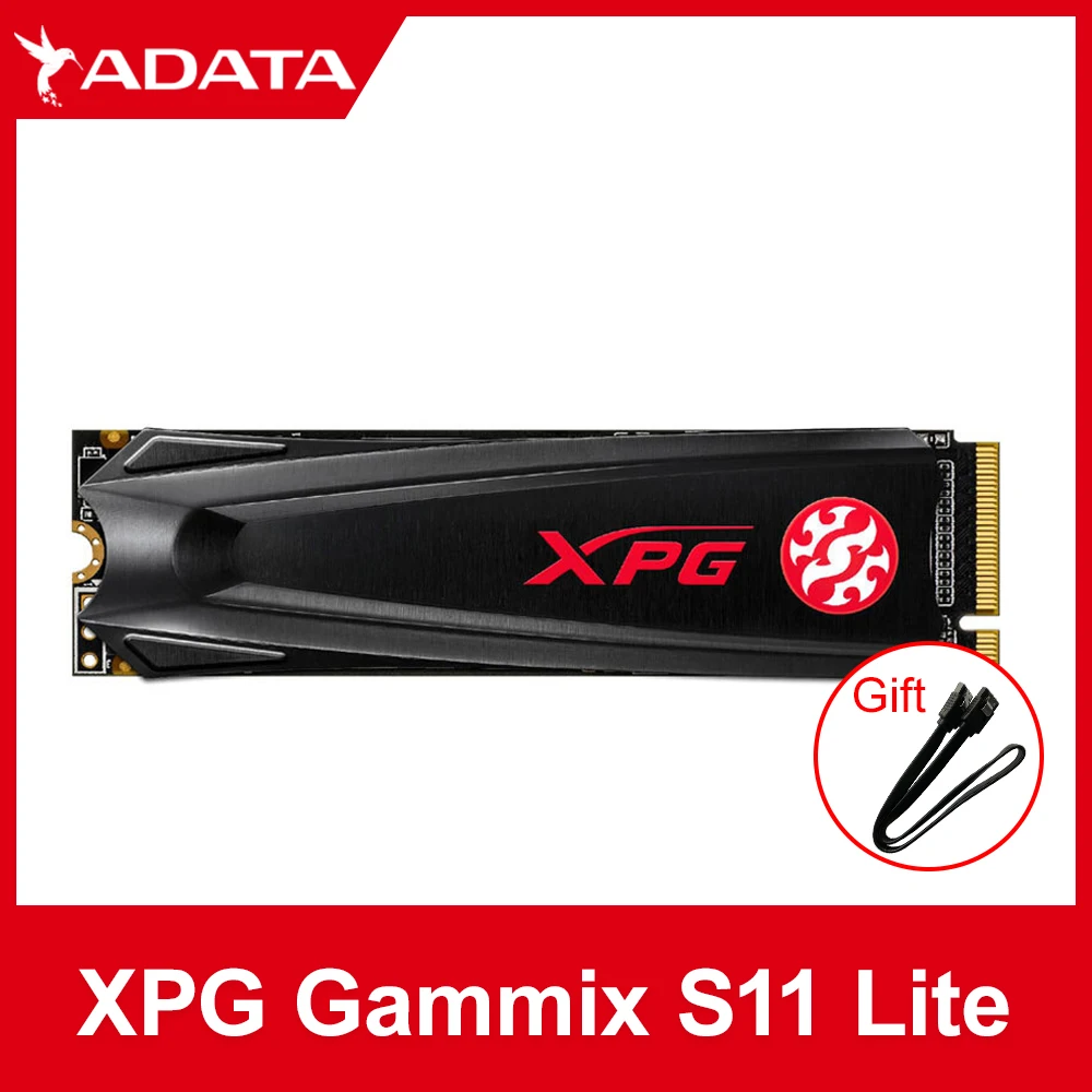 Твердотельный Накопитель ADATA 256G 512G XPG GAMMIX S11 Lite PCIe Gen3x4 M.2 2280 внутренний жесткий диск