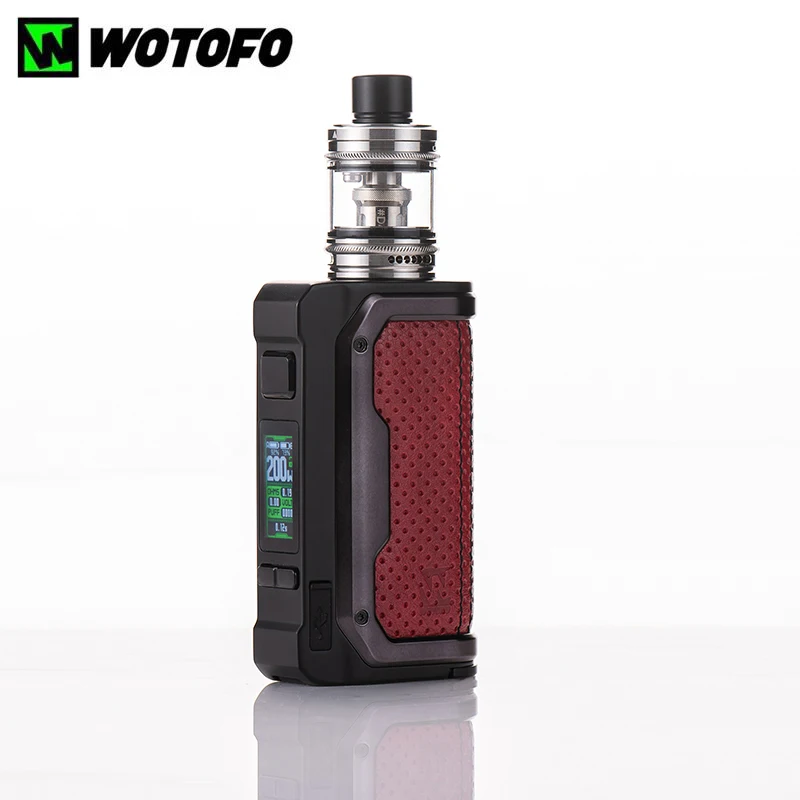 Original Wotofo MDura Kit 200W Box MOD Vape 3.5ml nexMini Sub Tank D43 Clapton Mesh Coil Electronic Cigarette Vaporizer Pod | Электроника
