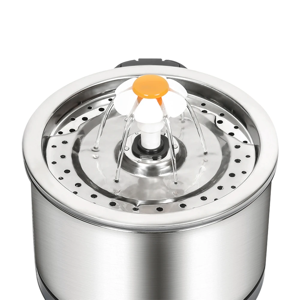 

Circulating Filter Water Dispenser Stainless Steel Pet Feeder Water Dispenser Electric Filter Fountain Waterer Bowl