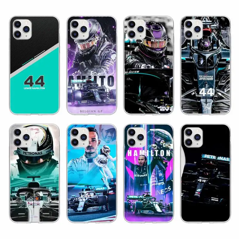 

F1 Lewis Hamilton 44 Phone Case For Huawei P30 P20 Pro P40 Mate 20 Lite P Smart Z Y5 Y6 Y7 2019 Transparent Cover