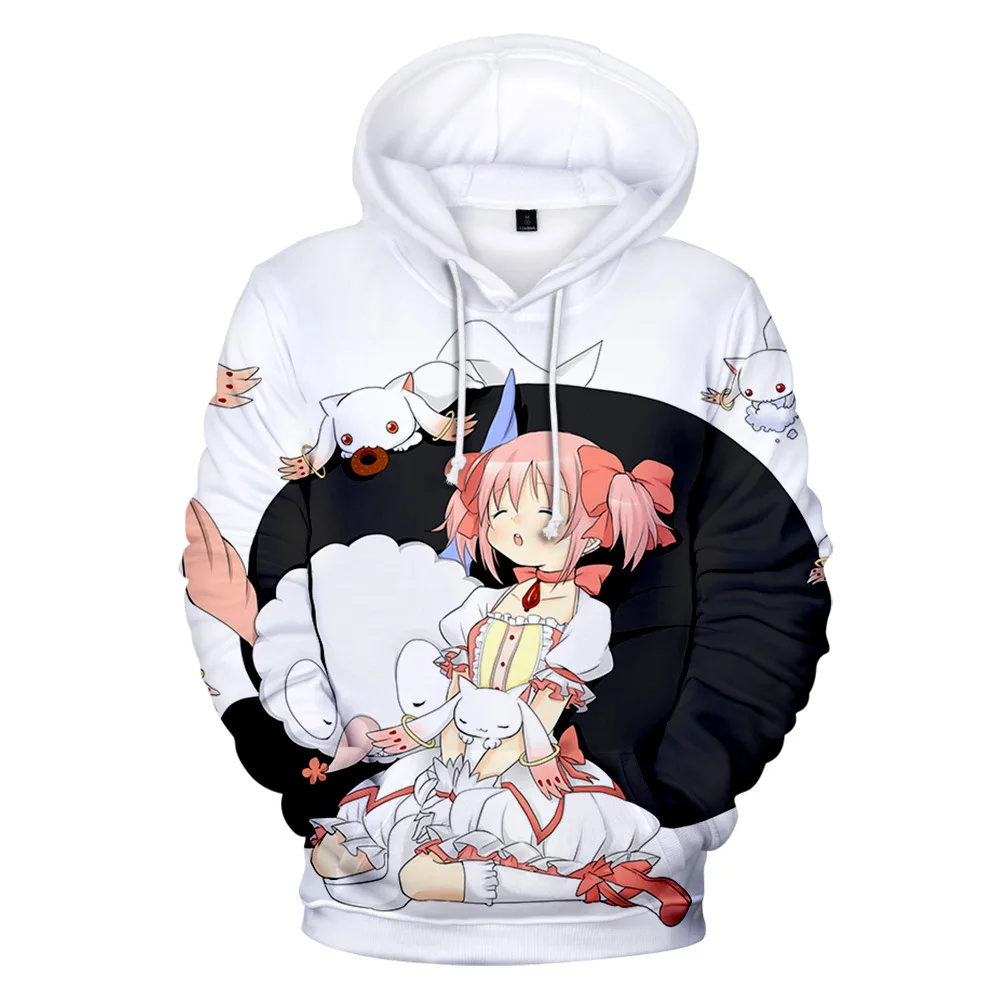 

Hot Anime Magical Girl Hoodies Men/Women Vintage Color Harajuku Pullovers Casual Kids Hoodie Sweatshirts Children Coats