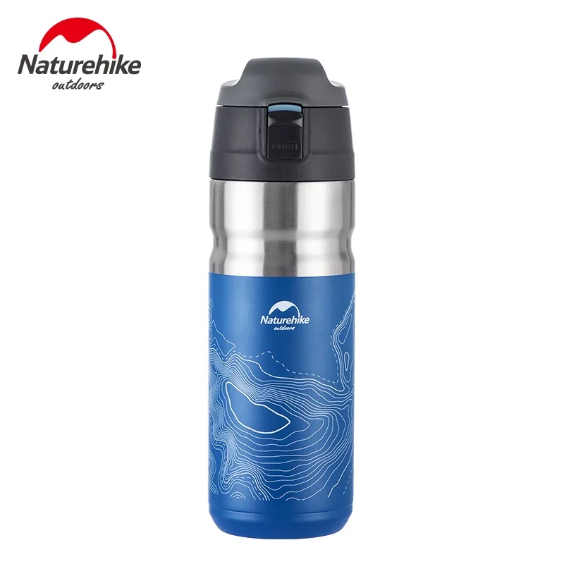 Naturehike Water Bottle Bounce Cover Thermos Cup 316 Stainless Steel Color Sticker Portable Travel Kettle | Спорт и развлечения