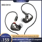 IKKO Obsidian OH10 Knowles наушники Sonion BA + DD внутриканальные Hi-Fi мониторы высокоточные Аудиофильные наушники со съемным кабелем oh2
