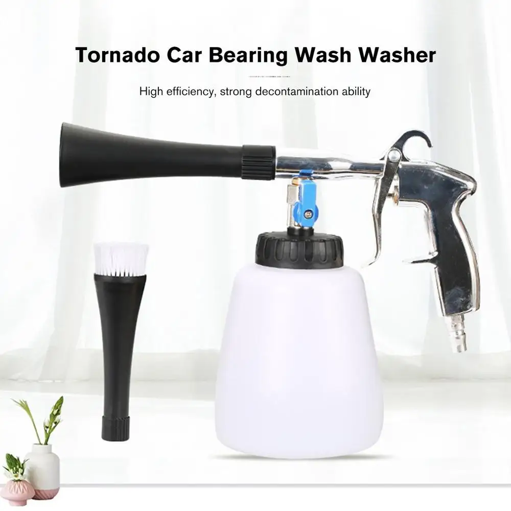 

Car Bearing Wash Washer Pneumatic Automotive Interior Deep Cleaning Machine Espuma Tool High Pressure with Brush