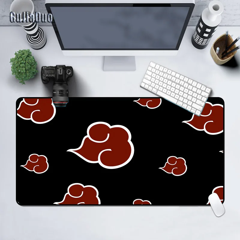 

40x80MM Comic Clouds and Eyes Mousepad Large Rubber Non-slip Computing and Office Desk Mat Anime Mousepad Gaming Accessories Rug