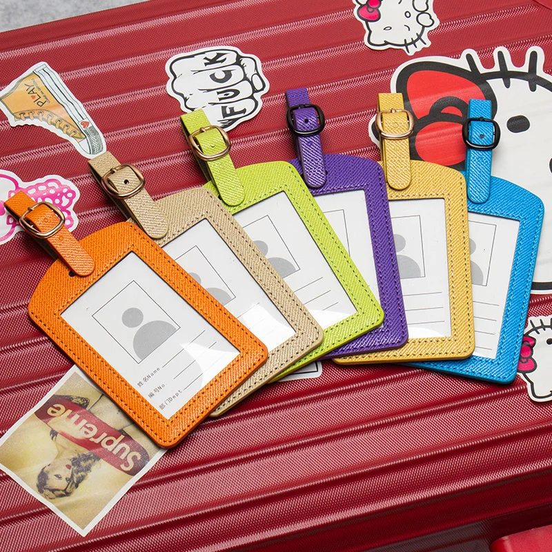 Аксессуары для путешествий полосатые Красочные Ремни Модные бирки багажа из