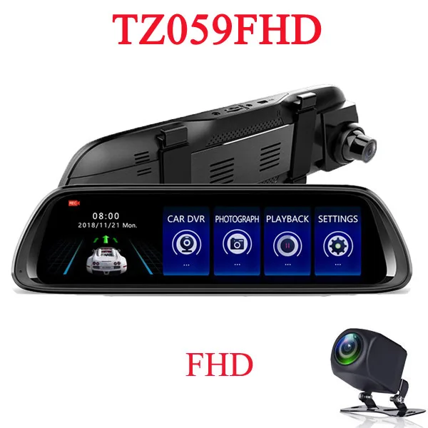 TZ059HD WHEXUNE Автомобильный видеорегистратор 4G Android 8,1 ADAS с зеркальным приводом dvr gps навигатор Авто FHD 1080P wifi видео регистратор - Название цвета: TZ059HD