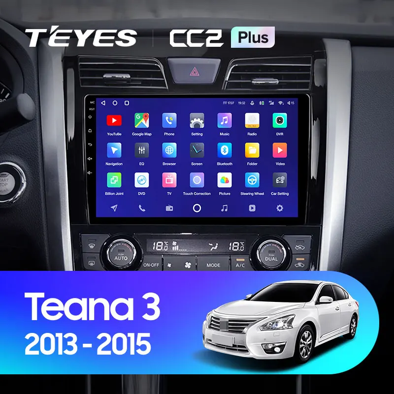 TEYES CC2L и CC2 Plus Штатная магнитола For Ниссан Теана J33 Nissan Teana 2013 2015 Android до 8 ЯДЕР 6 + 128ГБ