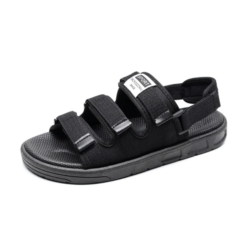 

2021 Men Sandals Summer Beach High Quality Unisex Soft Non-slip Male Footwear Casual Shoes Breathable Black Walking Sports