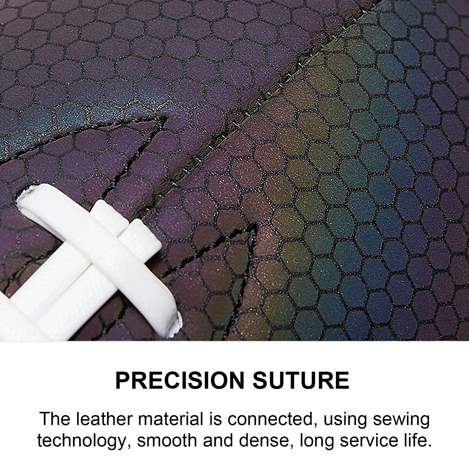 Светоотражающий футбольный стандарт 9 светящийся светоотражающий мяч кожаный